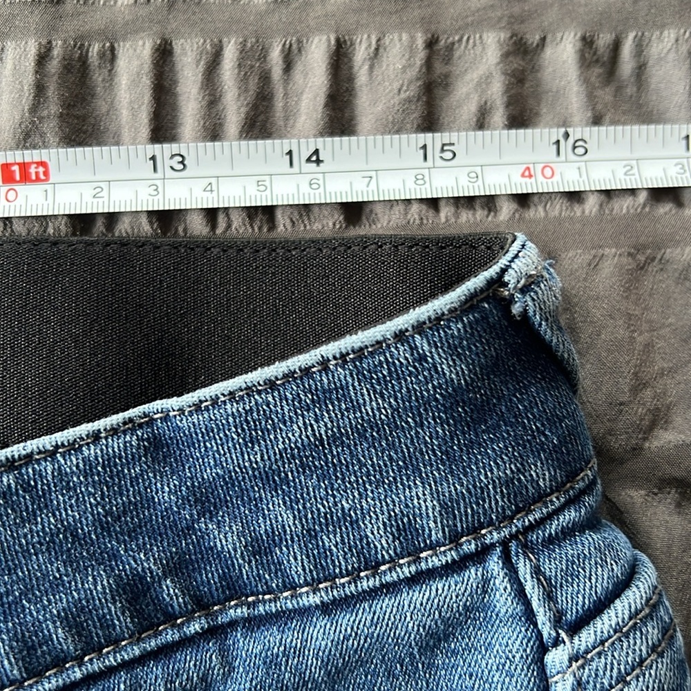 Wit and Wisdom Cropped Raw Edge Denim Jean Womens Sz 12 Petite - Picture 13 of 15